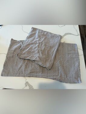 (2) King Pillow Shams Hearth & Hand with Magnolia King Size embroidered Like New